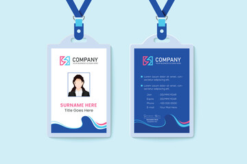 Unique professional colorful id card design for Corporate company