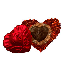 3D chocolate illustration for Valentine's day