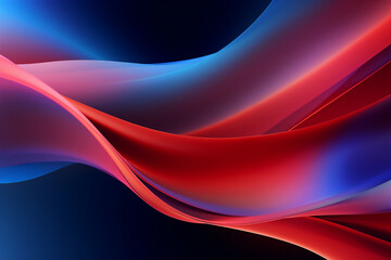 Fototapeta premium Abstract background with smooth lines of blue-violet and red colors.