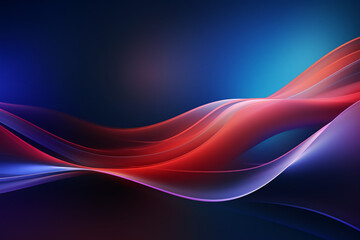 Abstract background with smooth lines of blue-violet and red colors.