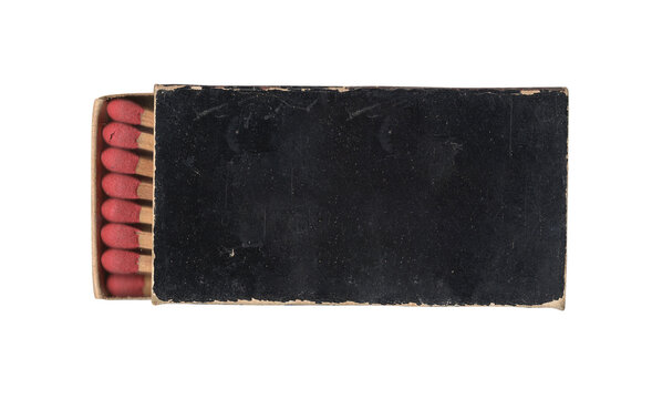 Fototapeta vintage old matchbook pack of matches on transparent png background
