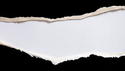 close up of a white ripped piece of paper with copyspace torn paper isolated png