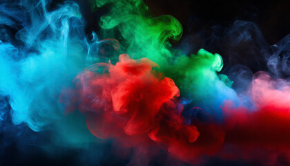 colourful smoke - obrazy, fototapety, plakaty