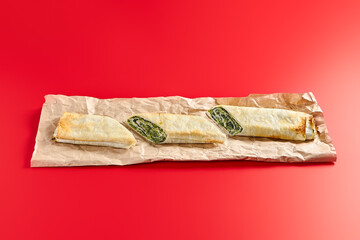 Burekas with Cheese and Spinach Filling