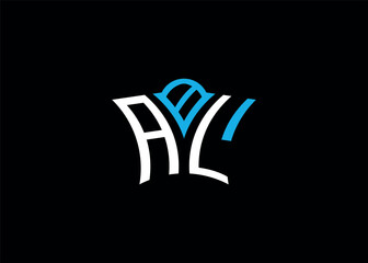 ABL initial monogram letter business and simple modern logo.