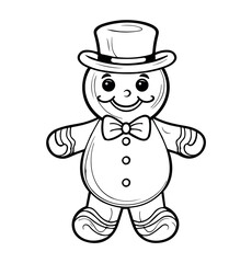 Gingerbread Man Cookies Christmas coloring pages