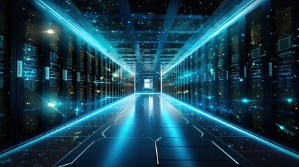 A Future Data Processing Center Utilizes Quantum Computers, Guaranteeing High-Speed, Effective Ca