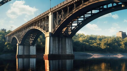 Large bridge over the river