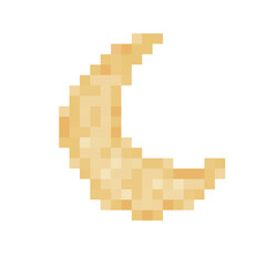 pixel art moon illustration