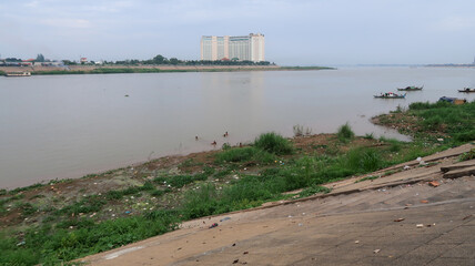 Fototapeta na wymiar Daily Life In Phnom Penh Cambodia
