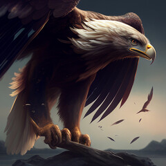 Eagle Soaring: Dynamic Hunting Expedition