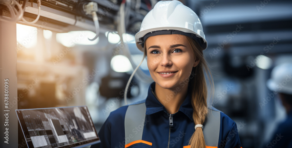Poster portrait of energy engineer. design, develop, evaluate energy-related projects or programs to reduce