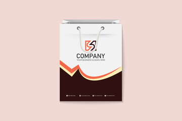 Unique colorful shopping bag design for Corporate company