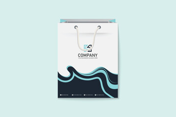 Unique colorful shopping bag design for Corporate company