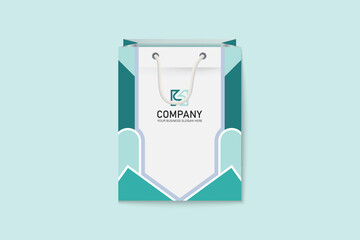 Unique colorful shopping bag design for Corporate company