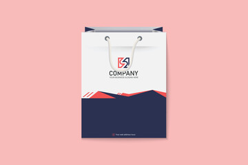 Unique colorful shopping bag design for Corporate company