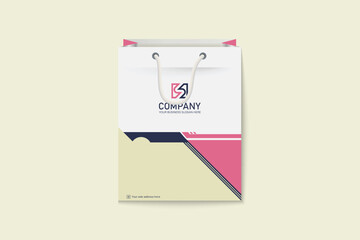 Unique colorful shopping bag design for Corporate company