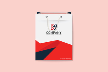 Unique colorful shopping bag design for Corporate company