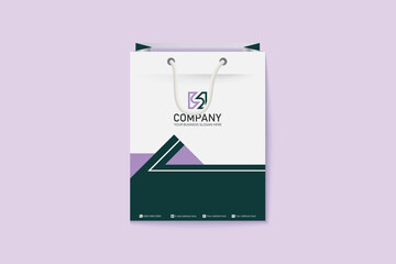 Unique colorful shopping bag design for Corporate company