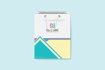 Unique colorful shopping bag design for Corporate company
