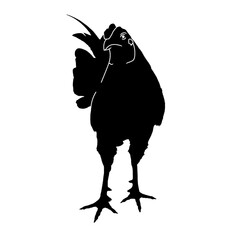 chicken icon logo design