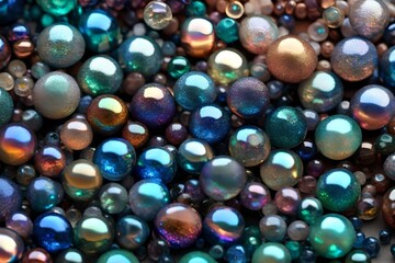 Fototapeta na wymiar glass beads background