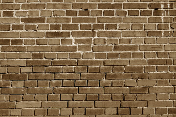 Brown brick wall texture and pattern.