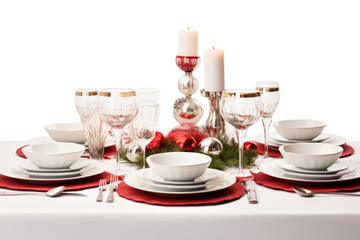 Christmas style dinner table