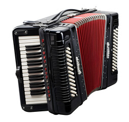 Accordion isolated on the transparent background PNG.