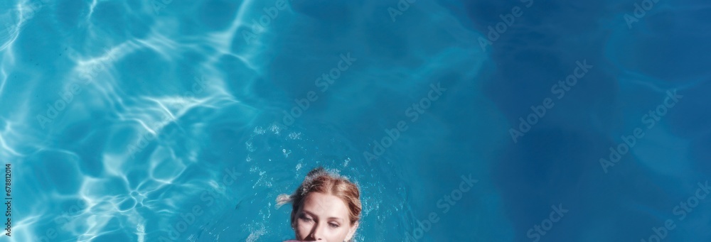 Poster Relaxing Pool Day with a Fun Twist Generative AI