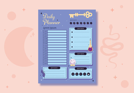 Esoteric Daily Planner Layout