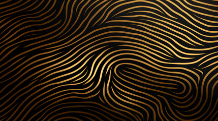 abstract texture background in the form of a gold fingerprint. ai generative