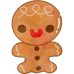 Christmas Cute Vibrant Gingerbread Papercraft
