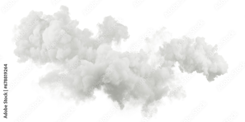 Poster isolated cloudy atmosphere relaxing shapes on transparent backgrounds 3d rendering png
