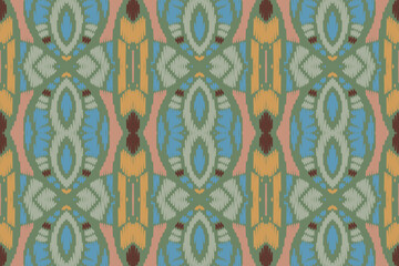 Ethnic abstract ikat art. Aztec ornament print. geometric ethnic pattern seamless color oriental. Design for background ,curtain, carpet, wallpaper, clothing, wrapping, Batik, vector illustration.

