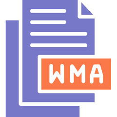 Wma vector line icon .svg