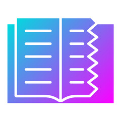 Obraz premium Teared Book Icon