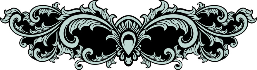 Luxury Frame Ornament Wedding Decoration. Vector illustration