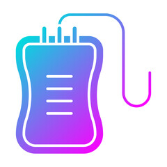 Obraz premium Blood Bag Icon
