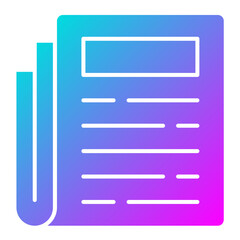 Obraz premium News Column Icon