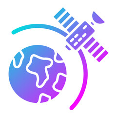 Satellite Earth Icon