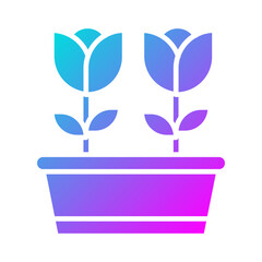 Large Flower Pot Icon