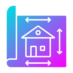 Obraz premium Construction Blueprint Icon