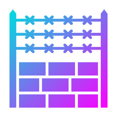 Obraz premium Fence Wire Icon