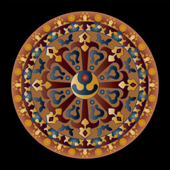 Mandala. Ethnic round ornament. Vector illustration.