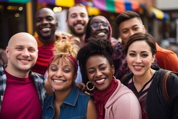 Community Unity: A Diverse Group of People Coming Together in a Community Event