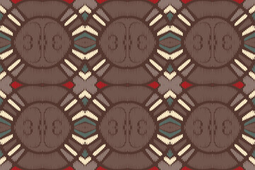 Textile Ikat Design or Modern Native Thai Ikat Pattern. Geometric Ethnic Background for Pattern Seamless Design or Wallpaper.