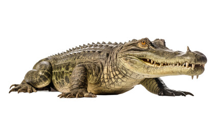 Fototapeta premium Crocodile isolated on transparent background
