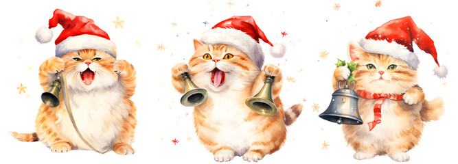 santa claus with christmas decorations