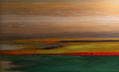 Obraz premium Digital painting background with multi colors acrylic strokes